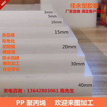 White Abrasion Resistant PP Plates Zero Cut Custom Size Base Plate Polypropylene Hard Plastic Plate Food Grade Pp Nylon Plates