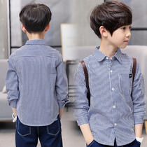 Boys spring clothing shirt foreign air children 2022 new CUHK boy boy lining clothes spring and autumn thin jacket handsome and damp