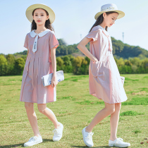 Girls  Skirts Summer dresses Childrens 2021 new summer net red womens dresses 12 middle and large virgin girls 15 years old