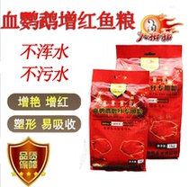 Brand thumb gold blood red parrot color fish food feed Rich fish red fish food 500g 1kg bag