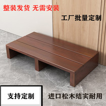 Customized solid wood foot stool hot selling step foot foot table economical non-slip kitchen toilet height base plate