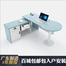 Hospital furniture doctors desk table reception diagnosis consultation table and chair clinic diagnosis table medical