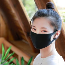 Space cotton mask female dust-proof autumn and winter thin breathable star with black male mouth fashion personality