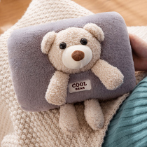 Hot water bag rechargeable explosion-proof warm water bag baby hand warmer treasure female belly electric warm treasure plush cute cartoon