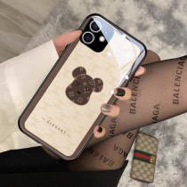 Big luxury bear for Apple 12 mobile phone shell new iPhone11promax cover glass x all-inclusive xs max drop-proof xr high-grade 8plus net red 7 womens love