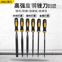 Deli diamond flat small setback knife grinding tool Triangle square flat square flat pointed round head assorted file set