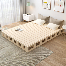 Solid Wood hard board mattress floor bed waist protection board wooden tatami thick platform bed bed frame low bed row frame