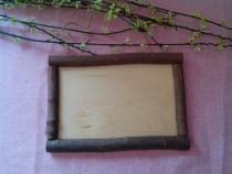 Creative childrens diy wooden handmade snowflake color mud hand-painted model hanging photo frame Preschool materials Meilao accessories