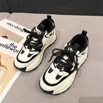 Hip-hop style father shoes womens lace fashion sneakers muffins thick-soled Super fire casual shoes