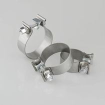 Automobile modified exhaust pipe clamp 304 stainless steel hoop pipe clamp diameter 51-60-65-70-76