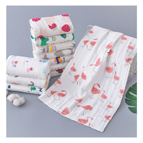 Newborn baby saliva towel cotton gauze baby wash butt towel soft face towel long child towel cotton square towel