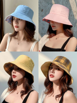 Big brim sunscreen fisherman hat Womens summer sun hat Korean version of Japanese face cover anti-sun sun hat