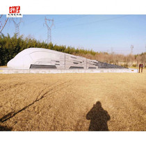 Zhengzhou Resin Large Number Sculpture Customized High-speed Rail Model GRP Garden Park Square Tech Gallery Decoration Pendulum