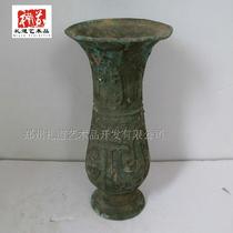 Bronzes imitated ancient handicraft pendulum pieces Fathers Gengi Vase Props Display Pint Ancient Drinkers can be made to throw pots