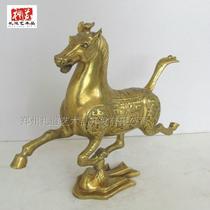 Zhengzhou Qingbronzer Handicraft Handicraft Creative Pendulum of Horse Tap Feiyan Han Dynasty Bronze for Ma Gansu Featured Business Gift