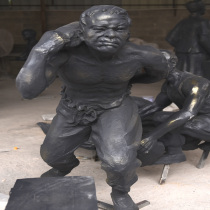 Sculpture glass steel custom imitation copper resin manufacturers custom figure Statue Square Mall pedestrian street garden landscape
