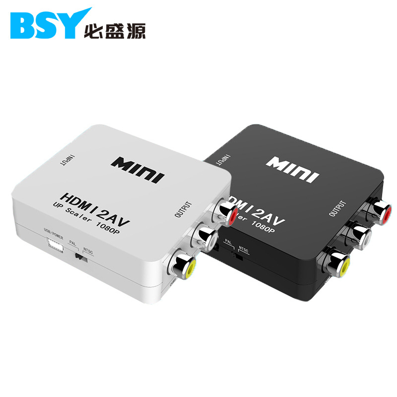 Factory direct hdMI TO AV converter with powered HDMI to AV HD switcher RAC 1080P