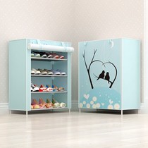 Oversized Shoes Cabinet Cloth Art Doorway Shoe Rack 2021 New Simple Shoes Storage Cabinet Dorm Room Rental Room