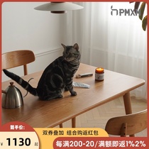 Foam Xiaomin Nordic all solid wood dining table and chair combination household small apartment Japanese log cherry wood furniture simple