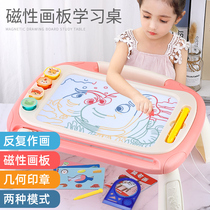 Childrens drawing board Magnetic magnetic color hand writing pen erasable home baby painting screen childrens graffiti board