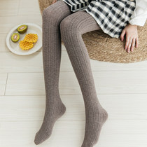 Day Faculty Knitted Hemp Flower Underpants Woman Spring Autumn Striped Rice White Grey Curry pantyhose Sox on foot 90% to bottom sock