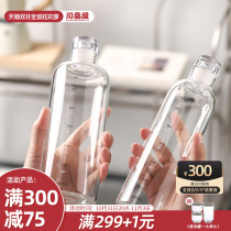 Kawashimaya time scale glass high-value coffee drink juice cup portable large-capacity transparent water cup