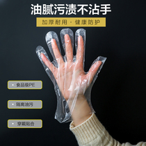 Kawajima House food grade disposable gloves food catering thickened kitchen household baking plastic disposable gloves