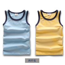 2 pieces of boys vest childrens clothing summer childrens sleeveless T-shirt middle-aged childrens thin coat baby base shirt tide 2021
