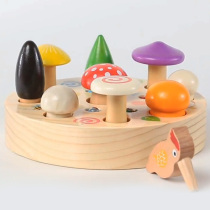 Baby Mushroom Toys Childrens Educational Mushroom Nails Magnetic Mushroom Toys Early Education Game Gifts