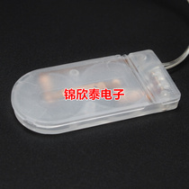 CR2032 transparent button battery holder LIR203 2 two sections 6V with wire with lid with switch battery case flat