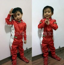 New childrens unisex go-kart one-piece racing suit F1 motorcycle motorcycle windproof and rainproof practice suit