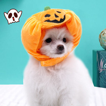 Pet hat cat Halloween decorative hat dog cute funny pumpkin headdress puppet Muppets Teddy dart fight headgear