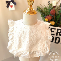 ins Korean baby bib baby shirt Princess cute shape saliva towel 100 days old photo bib summer