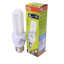 Foshan lighting 2u3u energy saving lamp three primary color energy saving lamp E27 screw bulb 5w8w11w13w15w18w23w