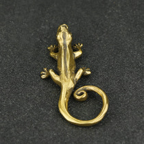 Antique pure copper gecko tea set small ornaments tea pet brass gecko antique bronze antique collectibles manufacturers