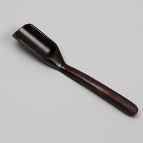 Pengchen new tea ceremony spare parts bamboo Ebony chicken wing spoon tea solid wood tea teaspoon popular teaspoon