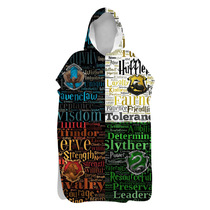 Harry Potter with hat dry robe dive cloak double - faced plume wearable bath towel swimming sand towel 96