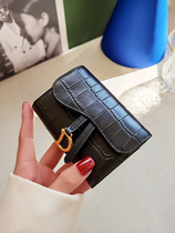 Leather card bag ladies 2021 New crocodile pattern exquisite high-grade soft cowhide large capacity multi card position anti-demagnetization