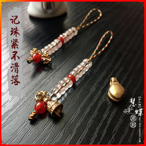 Huidie original pure copper Tibetan Tantric white crystal red Agate Buddha beads counter chanting accessories dharma instrument CT15