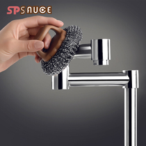 B8 Japanese sp wire brush with handle steel wire ball brush kitchen cleaning brush 3506