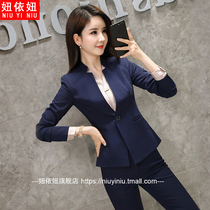 Professional wear suit female fashion temperament goddess Fan suit suit suit autumn and winter New suit interview tooling