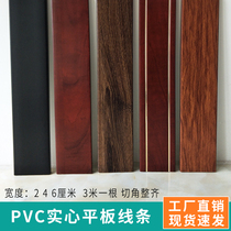 Living room ceiling decoration strip New Chinese style black waist line PVC flat line TV background wall border modeling strip