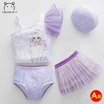 Childrens swimsuit girl summer 2021 New cute baby two years old snow white split dress children swimsuit