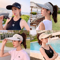 Empty top sun hat womens sunscreen summer sports hat Outdoor running quick-drying wild Korean version of the tide duck tongue sun hat