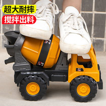 Childrens mixer toy boy excavator crane engineering truck set Baby Big push digging dump truck