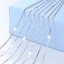 Counter platinum necklace Platinum pt950 necklace long and short fine clavicle chain 2018 jewelry