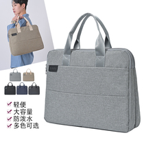 Briefcase Boy 2022 New Business Office Bag Triple file bag Custom Inlogo Fashion Mens Handbag