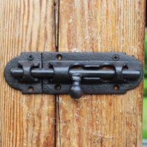 Cast iron bolt stainless steel door bolt door buckle anti-theft door latch lock buckle thickened toilet wooden door latch door latch door latch