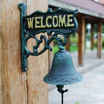 Special Nordic Country Vintage Welcome to double-sided listing of cast iron iron doorbell hand bell