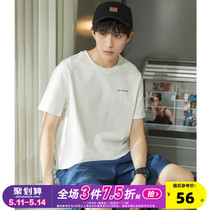 Tang Lions new cotton short - sleeved t - shirt in summer 2023 - tide relaxed and round - collar tide